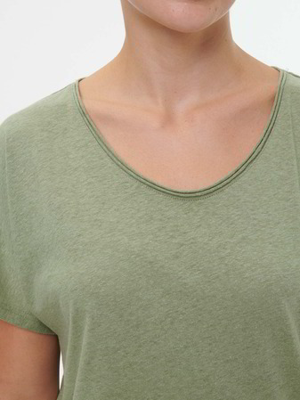 Shirt aus Bio Baumwolle/Hanf, olivgrün
