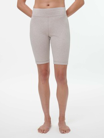 kurze Leggings aus Bio Baumwolle, 15 stein melange
