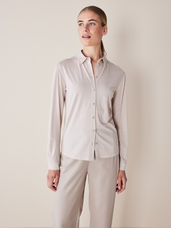 Blusenshirt Langarm, stein