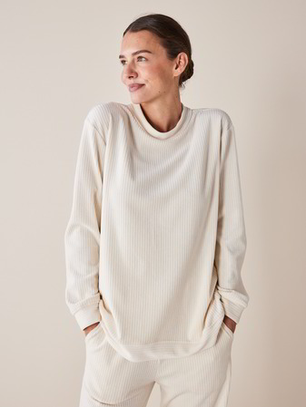 Sweatshirt, 100 % Bio Baumwolle, natur
