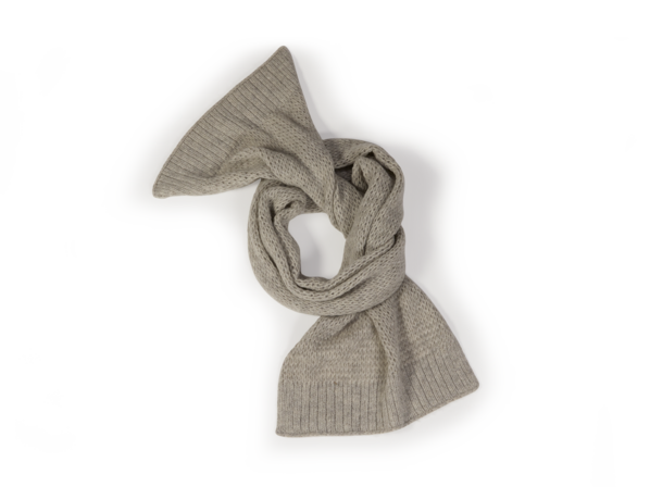 Schal-Strick, grau melange, one size