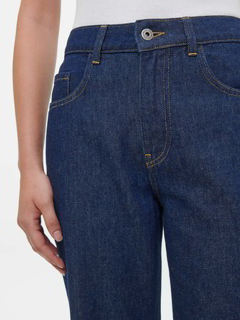 Jeans straight, 100 % Bio-Baumwolle