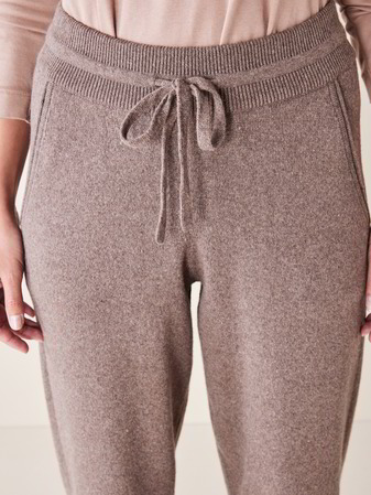 Hose-Strick, walnuss melange