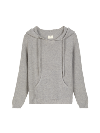Kapuzenpullover, grau melange