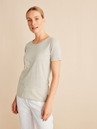 T-Shirt, natur melange