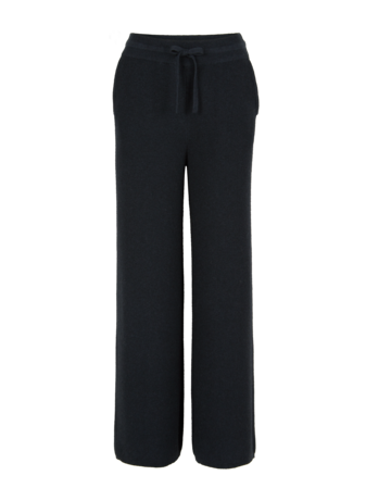 Strickhose aus Bio-Baumwolle und Wolle, navy