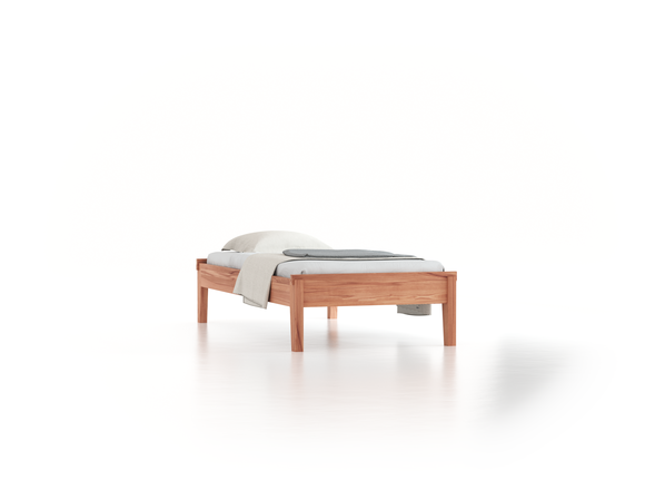 Bett Alpina ohne Betthaupt, 100 x 210 cm, Kernbuche