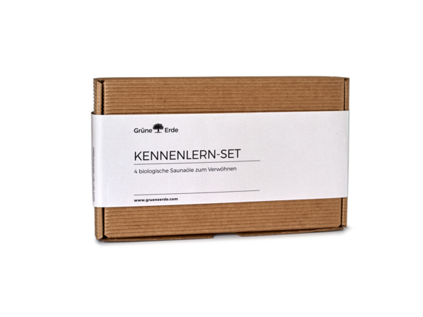 Kennenlern-Set: 4 biologische Saunaöle zum Verwöhnen