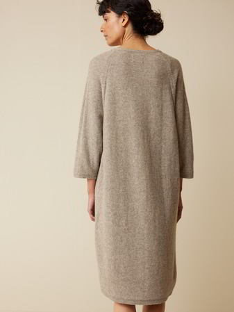 Strickkleid aus Yakwolle, hasel melange