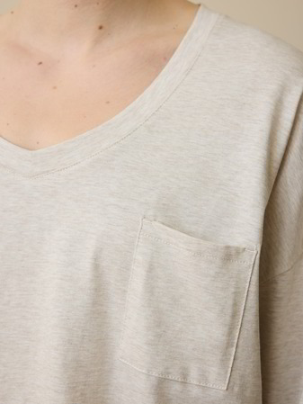 Schlafshirt, natur melange