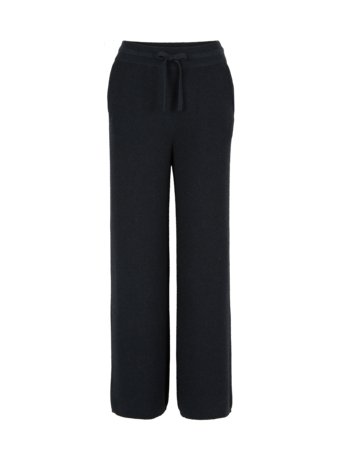 Strickhose aus Bio-Baumwolle und Wolle, navy