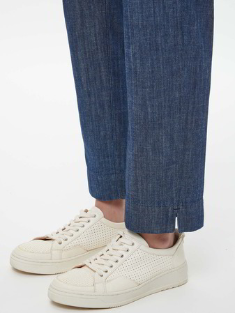 Hose aus Bio-Baumwolle, dark denim