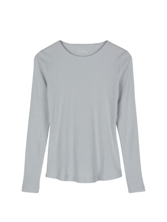 Langarmshirt aus Bio Baumwolle/Wolle, 31 eisblau