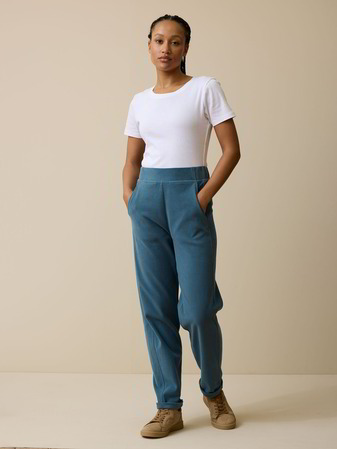 Jogginghose aus Bio-Baumwolle, indigo