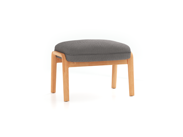 Hocker Ketil, Wollstoff Elverum Mocca (73), Buche