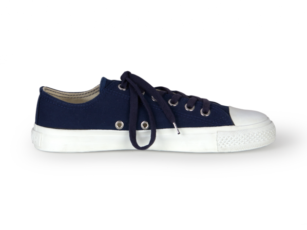 Baumwoll-Sneaker, dunkelblau