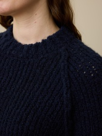 Pullover aus Bio-Wolle, dunkelblau