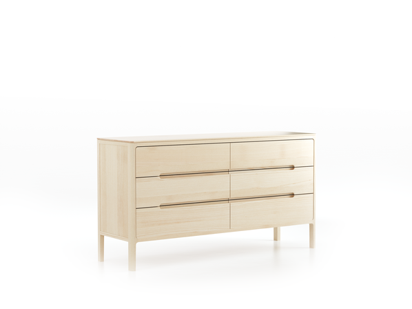 Sideboard Tenso mit 6 Laden, Esche