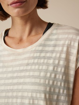 Top aus Bio Baumwolle, creme