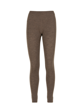 Leggings aus Bio Wolle, walnuss melange