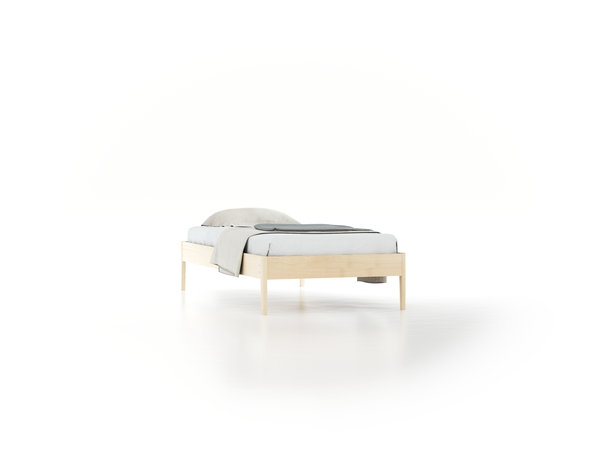 Bett Almeno, 100 x 200 cm, ohne Betthaupt, Esche