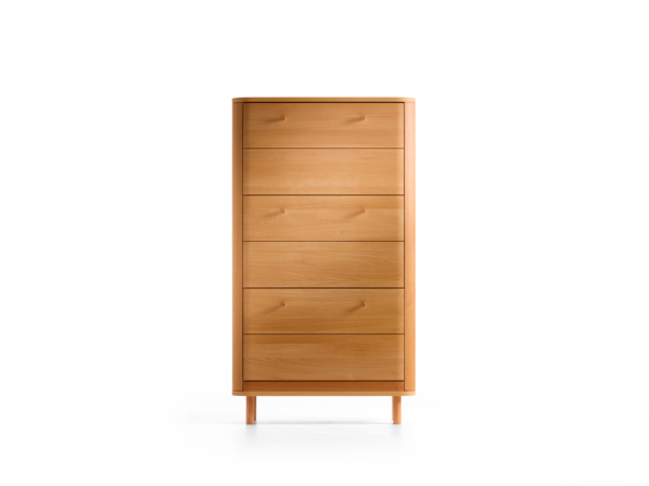 Schuhschrank Tonda, 3 Klappen, Buche