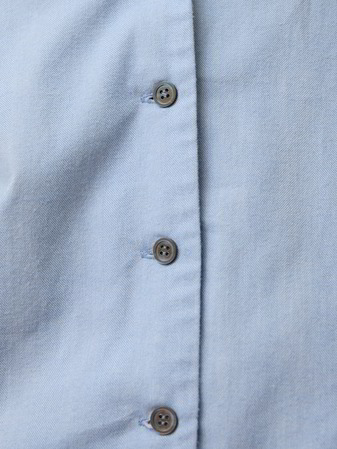 Schlafshirt, hellblau fischgrat