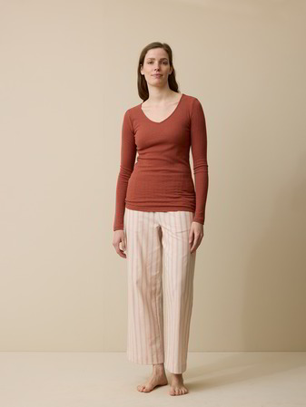 Langarmshirt aus Bio Wolle, cranberry
