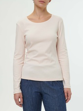 Langarmshirt aus Bio-Baumwolle, light rose