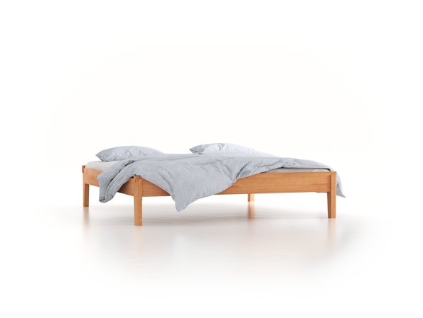 Bett Alpina ohne Betthaupt, 200 x 210 cm, Buche