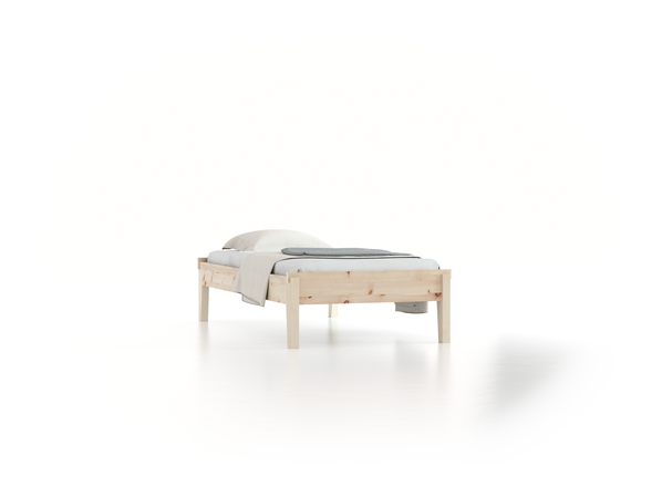 Bett Alpina ohne Betthaupt, 100 x 200 cm, Zirbe