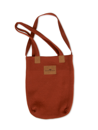 Tasche aus Bio-Baumwolle, kastanie