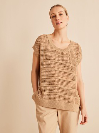 Pullover Kurzarm, safari