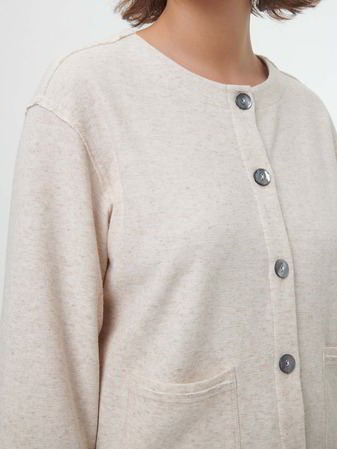 Sweatjacke aus Bio Baumwolle/Hanf, natur,