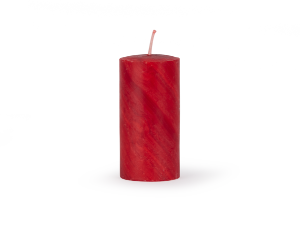 Stumpenkerze Rot Höhe 100 mm