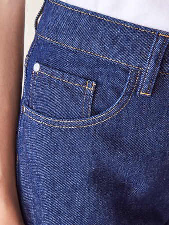 Jeans weites Bein, 100% Bio-Baumwolle, dark denim