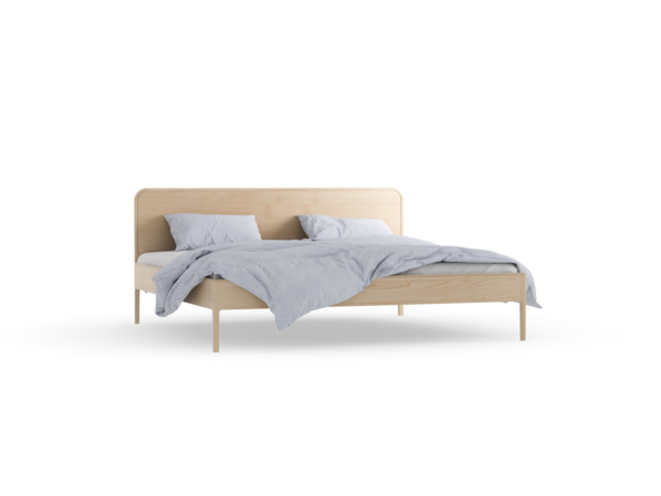 Bett Tenso mit Holzbetthaupt, Esche