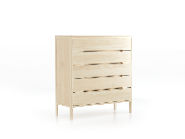 Highboard Tenso, Breite 100.2, 5 Laden, Esche