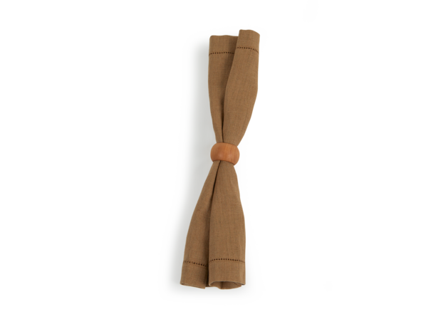 Serviette ARIANA mit Ajour, nougat,