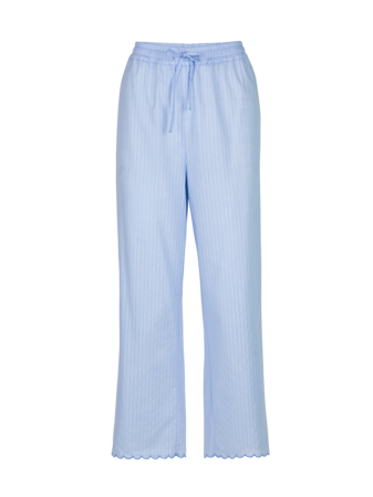 Lange Schlafhose aus Bio-Baumwolle, himmelblau
