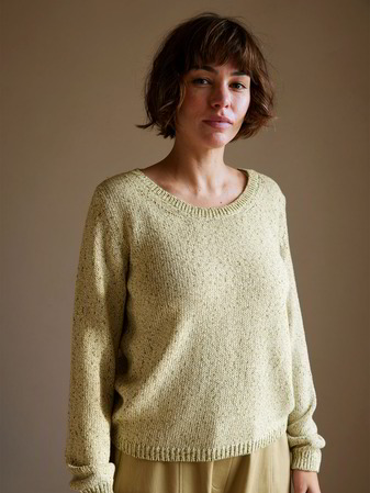 Pullover Langarm, olive melange