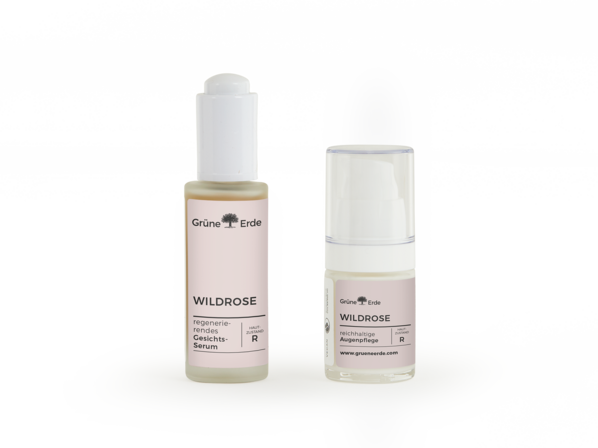 Set-Angebot: WILDROSE regenerierendes Gesichts-Serum & reichhaltige Augenpflege
