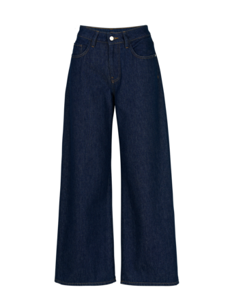Jeans weites Bein, dark denim