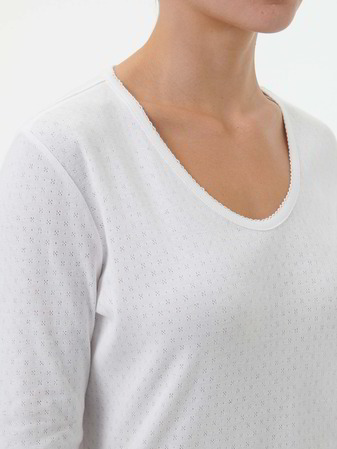 Schlafshirt aus Bio-Baumwolle, 11 weiß