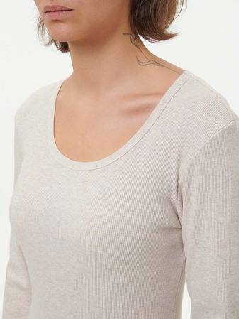 Schlafshirt aus Bio-Baumwolle, 14 natur melange