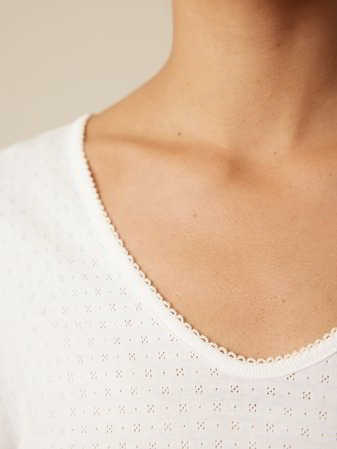 Schlafshirt, Bio-Baumwolle, weiß