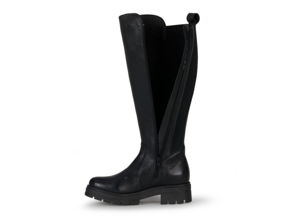 hoher Stiefel, schwarz