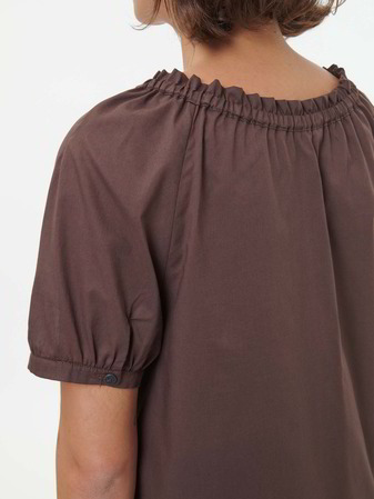 Bluse aus Bio-Baumwolle, 95 kakao