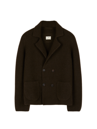 Strickjacke aus Yakwolle, 67 espresso