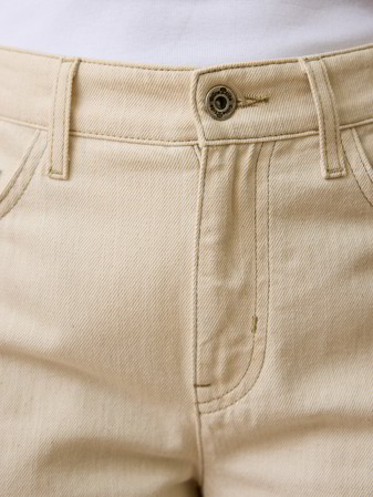 Hose weites Bein, 100% Bio-Baumwolle, 13 natur